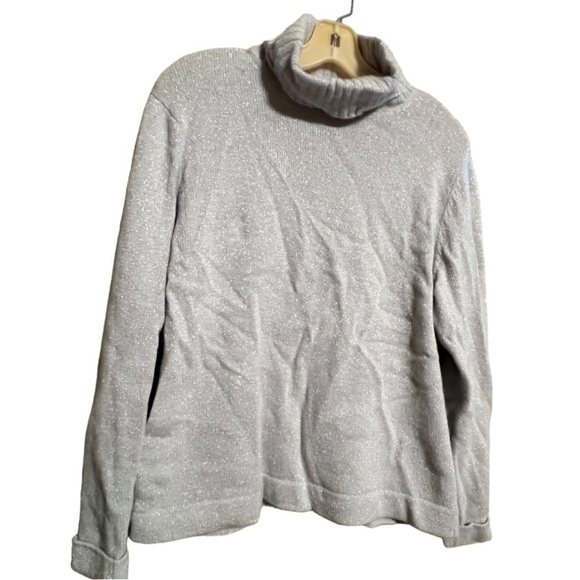 Liz Claiborne LizSport Metallic Wool Blend Sweater - Picture 3 of 7